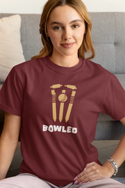 Comfortable Women Regular Fit Tshirt in Maroon - 180 GSM | Fullmoon Styles