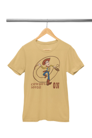 Premium Beige Regular Fit Tshirt for Women - 180 GSM Cotton | Fullmoon Styles