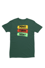 Comfortable Women Regular Fit Tshirt in Bottle Green - 180 GSM | Fullmoon Styles