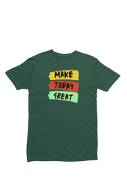 Comfortable Women Regular Fit Tshirt in Bottle Green - 180 GSM | Fullmoon Styles