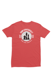 Premium Red Regular Fit Tshirt for Women - 180 GSM Cotton | Fullmoon Styles