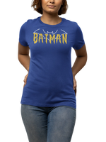 Batman Women Regular Fit Tshirt 180 Royal Blue Regular Fit Tshirt - Premium Cotton Women Wear