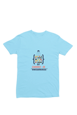 Men Regular Fit Tshirt - Git Commit Awesomeness Men Regular Fit Tshirt 180 Sky Blue | Fullmoon Styles