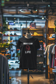 Black Oversized - Music Is My Life Women Oversized 210 Design | Women Fashion