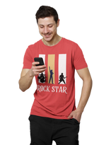 Comfortable Men Regular Fit Tshirt in Red - 180 GSM | Fullmoon Styles