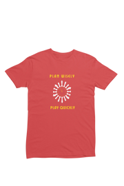 Chess Plan Wisely Women Regular Fit Tshirt 180 Red Regular Fit Tshirt - Premium Cotton Women Wear