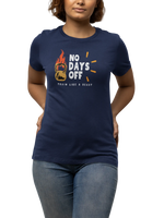 Comfortable Women Regular Fit Tshirt in Navy Blue - 180 GSM | Fullmoon Styles