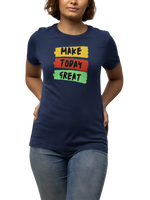 Comfortable Women Regular Fit Tshirt in Navy Blue - 180 GSM | Fullmoon Styles