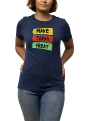 Comfortable Women Regular Fit Tshirt in Navy Blue - 180 GSM | Fullmoon Styles
