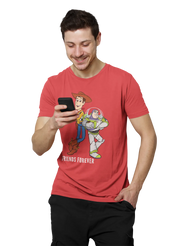 Comfortable Men Regular Fit Tshirt in Red - 180 GSM | Fullmoon Styles