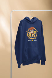 Premium Navy Blue Regular Fit Hoodie for Men - 320 GSM Cotton | Fullmoon Styles