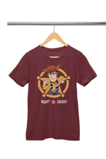 Premium Maroon Regular Fit Tshirt for Women - 180 GSM Cotton | Fullmoon Styles