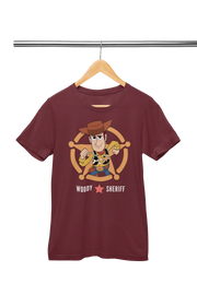 Premium Maroon Regular Fit Tshirt for Women - 180 GSM Cotton | Fullmoon Styles