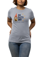 Comfortable Women Regular Fit Tshirt in Gray - 180 GSM | Fullmoon Styles