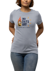 Comfortable Women Regular Fit Tshirt in Gray - 180 GSM | Fullmoon Styles