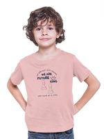 We Are Future Kings Kids Regular Fit Tshirt 180 Baby Pink Regular Fit Tshirt - Premium Cotton Kids Wear