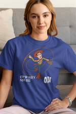 Comfortable Women Regular Fit Tshirt in Royal Blue - 180 GSM | Fullmoon Styles