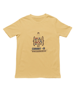 Git Commit Awesomeness Women Regular Fit Tshirt 180 Beige Regular Fit Tshirt - Premium Cotton Women Wear