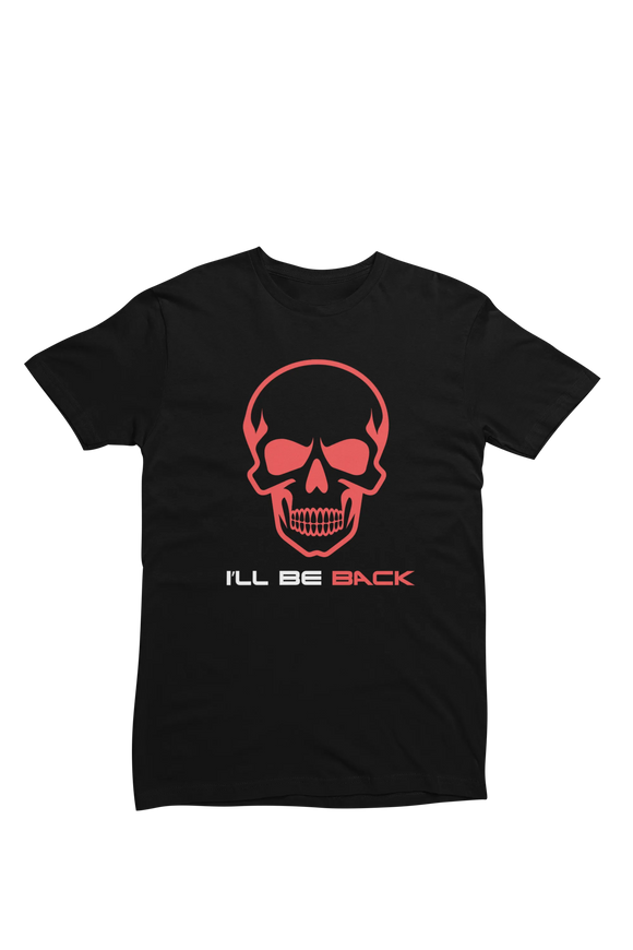Men Regular Fit Tshirt - The Terminator I Will Be Back Men Regular Fit Tshirt 180 Black | Fullmoon Styles