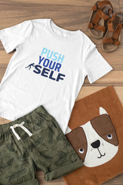 Premium White Regular Fit Tshirt for Kids - 180 GSM Cotton | Fullmoon Styles