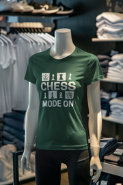 Premium Bottle Green Regular Fit Tshirt for Women - 180 GSM Cotton | Fullmoon Styles