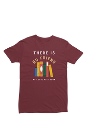 Maroon Regular Fit Tshirt - As Loyal As Book Women Regular Fit Tshirt 180 Design | Women Fashion