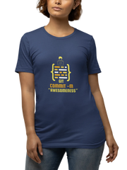 Comfortable Women Regular Fit Tshirt in Navy Blue - 180 GSM | Fullmoon Styles