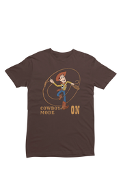 Men Oversized - Woody Cowboy Mode On Men Oversized 210 Brown | Fullmoon Styles