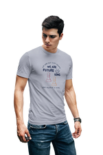 Comfortable Men Regular Fit Tshirt in Gray - 180 GSM | Fullmoon Styles
