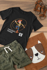 Premium Black Regular Fit Tshirt for Kids - 180 GSM Cotton | Fullmoon Styles