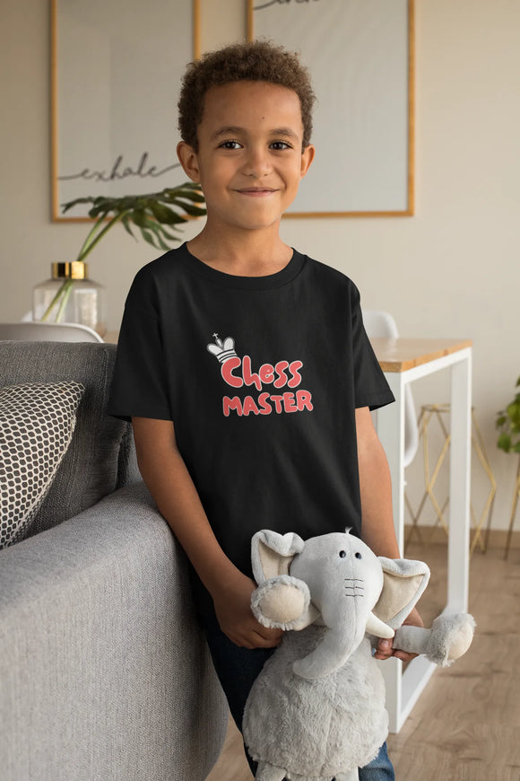 Kids Regular Fit Tshirt - Chess Master Kids Regular Fit Tshirt 180 Black | Fullmoon Styles