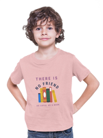Comfortable Kids Regular Fit Tshirt in Baby Pink - 180 GSM | Fullmoon Styles