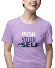 Premium Lavender Regular Fit Tshirt for Women - 180 GSM Cotton | Fullmoon Styles
