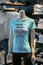Premium Sky Blue Regular Fit Tshirt for Women - 180 GSM Cotton | Fullmoon Styles