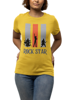 Comfortable Women Regular Fit Tshirt in Yellow - 180 GSM | Fullmoon Styles