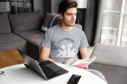 Premium Gray Regular Fit Tshirt for Men - 180 GSM Cotton | Fullmoon Styles