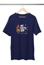Premium Navy Blue Regular Fit Tshirt for Men - 180 GSM Cotton | Fullmoon Styles