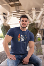 Comfortable Men Regular Fit Tshirt in Navy Blue - 180 GSM | Fullmoon Styles