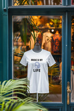 White Oversized - Music Is My Life Women Oversized 180 Design | Women Fashion