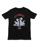 Men Regular Fit Tshirt - Good Day To Read Men Regular Fit Tshirt 180 Black | Fullmoon Styles