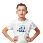 Comfortable Kids Regular Fit Tshirt in White - 180 GSM | Fullmoon Styles