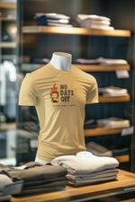 Beige Regular Fit Tshirt - No Days Off Men Regular Fit Tshirt 180 Design | Men Fashion