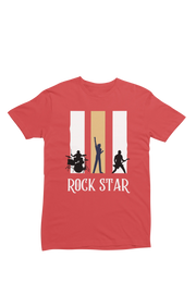 Women Regular Fit Tshirt - Rock Star Women Regular Fit Tshirt 180 Red | Fullmoon Styles