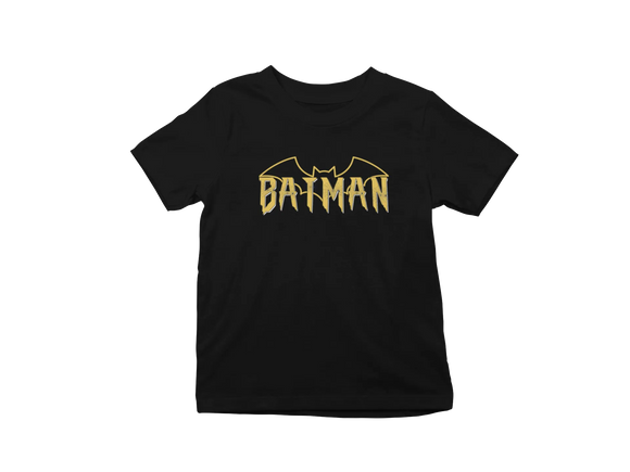 Kids Regular Fit Tshirt - Batman Kids Regular Fit Tshirt 180 Black | Fullmoon Styles