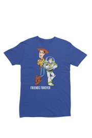 Royal Blue Regular Fit Tshirt - Woody And Buzz Friends Forever Women Regular Fit Tshirt 180 Design | Women Fashion