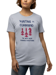 Gray Regular Fit Tshirt - Waiting For Command Women Regular Fit Tshirt 180 Design | Women Fashion