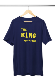Women Regular Fit Tshirt - King Never Falls Women Regular Fit Tshirt 180 Navy Blue | Fullmoon Styles