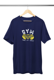 Women Regular Fit Tshirt - Gym Mode On Women Regular Fit Tshirt 180 Navy Blue | Fullmoon Styles