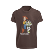 Woody And Buzz Friends Forever Women Oversized 210 Brown Oversized - Premium Cotton Women Wear