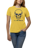 The Terminator I Will Be Back Women Regular Fit Tshirt 180 Yellow Regular Fit Tshirt - Premium Cotton Women Wear